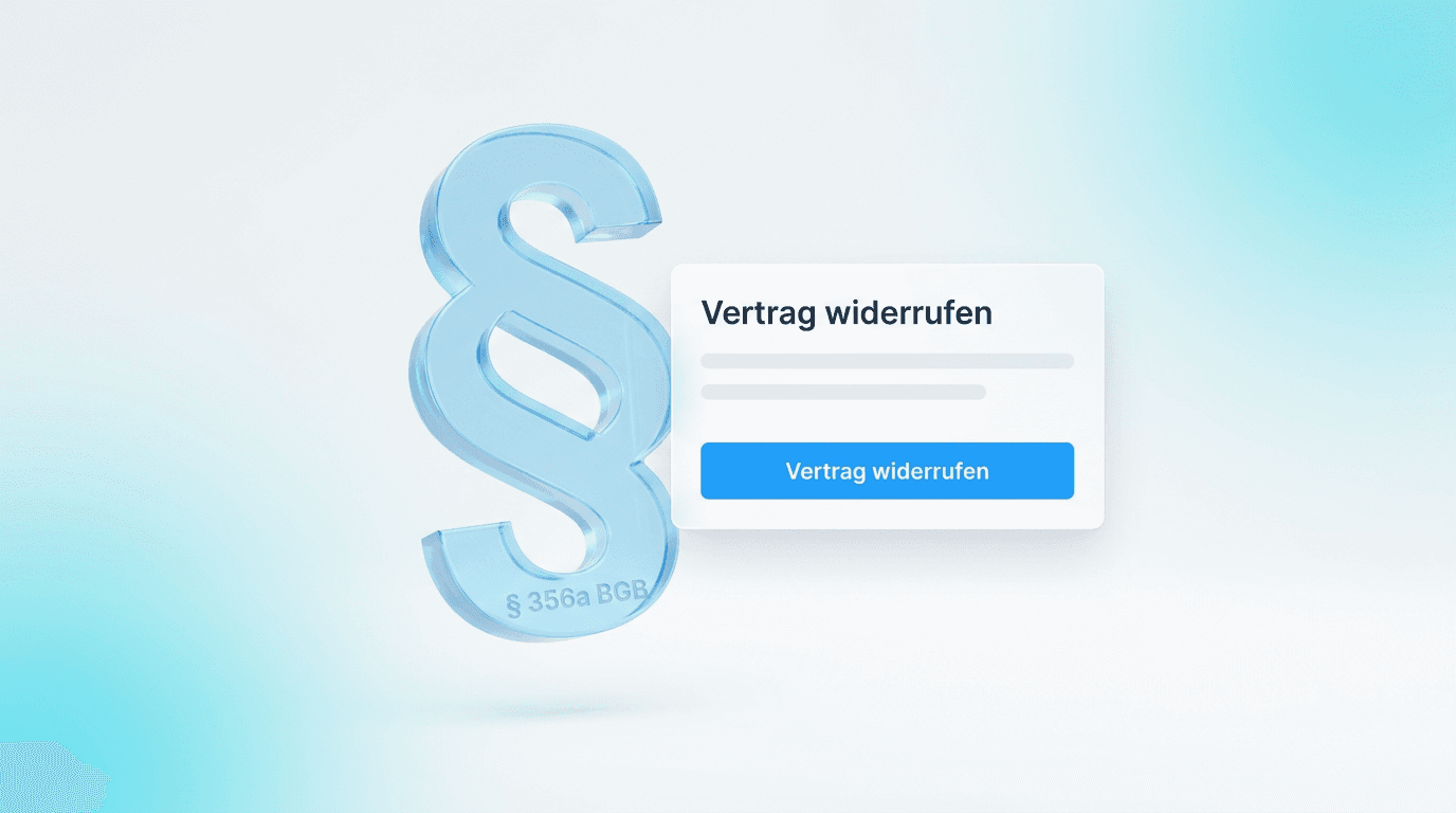 Shopware Widerruf-Button Plugin – gesetzeskonformer Zwei-Stufen-Widerruf nach § 356a BGB direkt im Shop